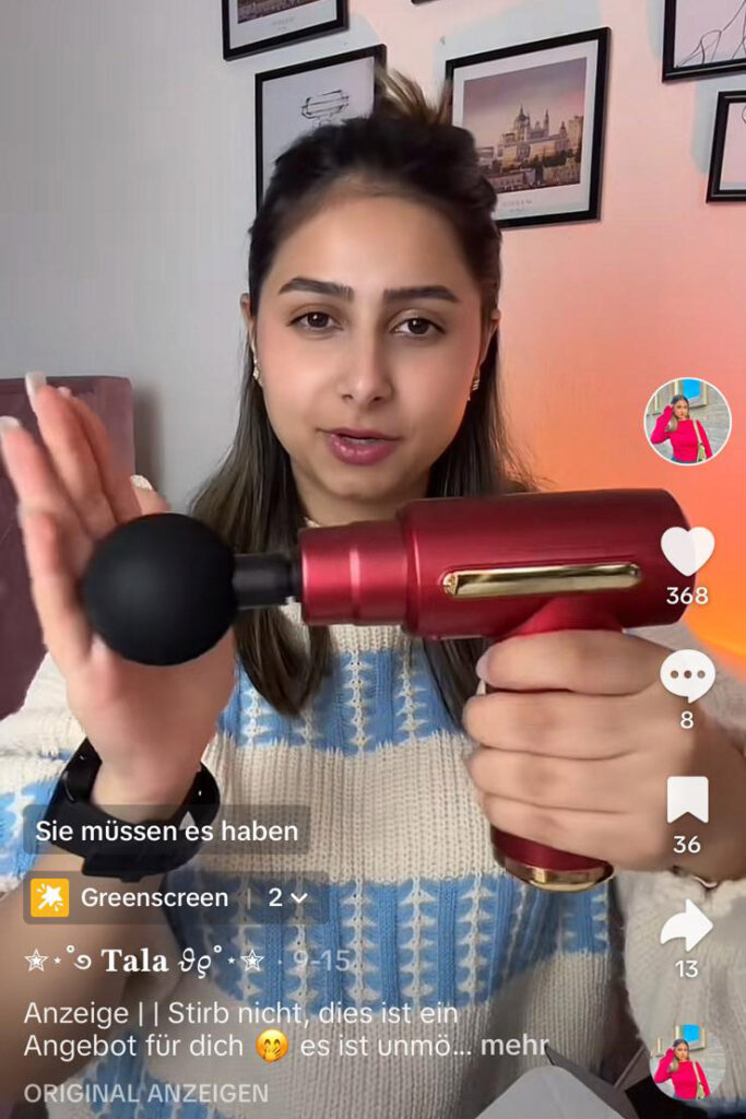 Tala Orfa produziert kreative Reels für TikTok und Instagram. Content Creation für Lifestyle und Beauty.